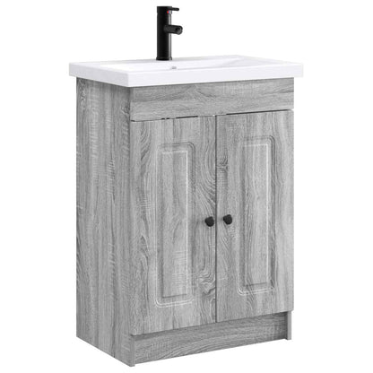 Bathroom Furniture Set Grey Sonoma 78.5 x 37.5 x 81 cm