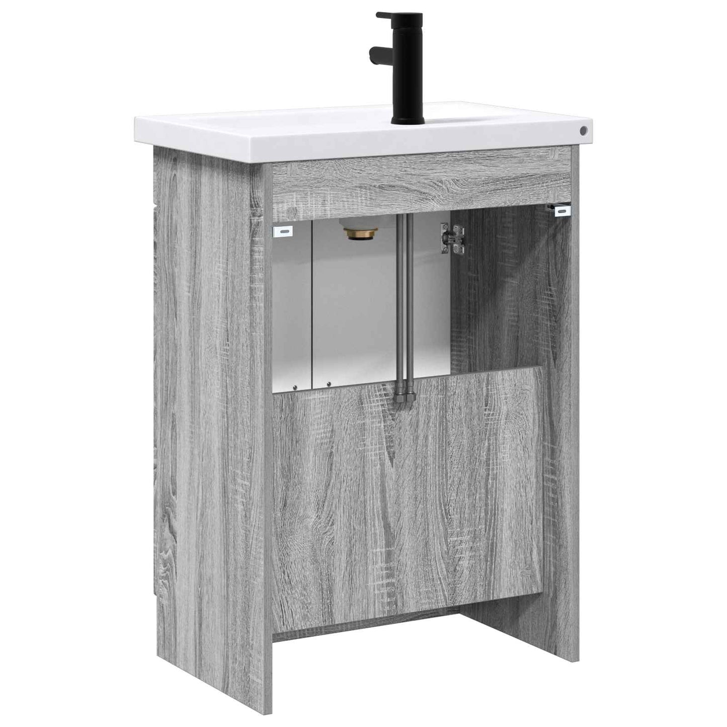 Bathroom Furniture Set Grey Sonoma 78.5 x 37.5 x 81 cm