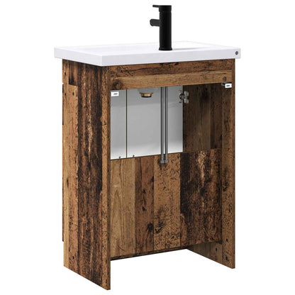 Bathroom Furniture Set Old Wood 78.5 x 37.5 x 81 cm