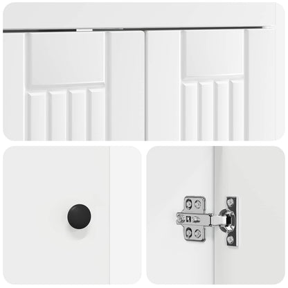 Bathroom Furniture Set White 56 x 37.5 x 81 cm Engineered Wood