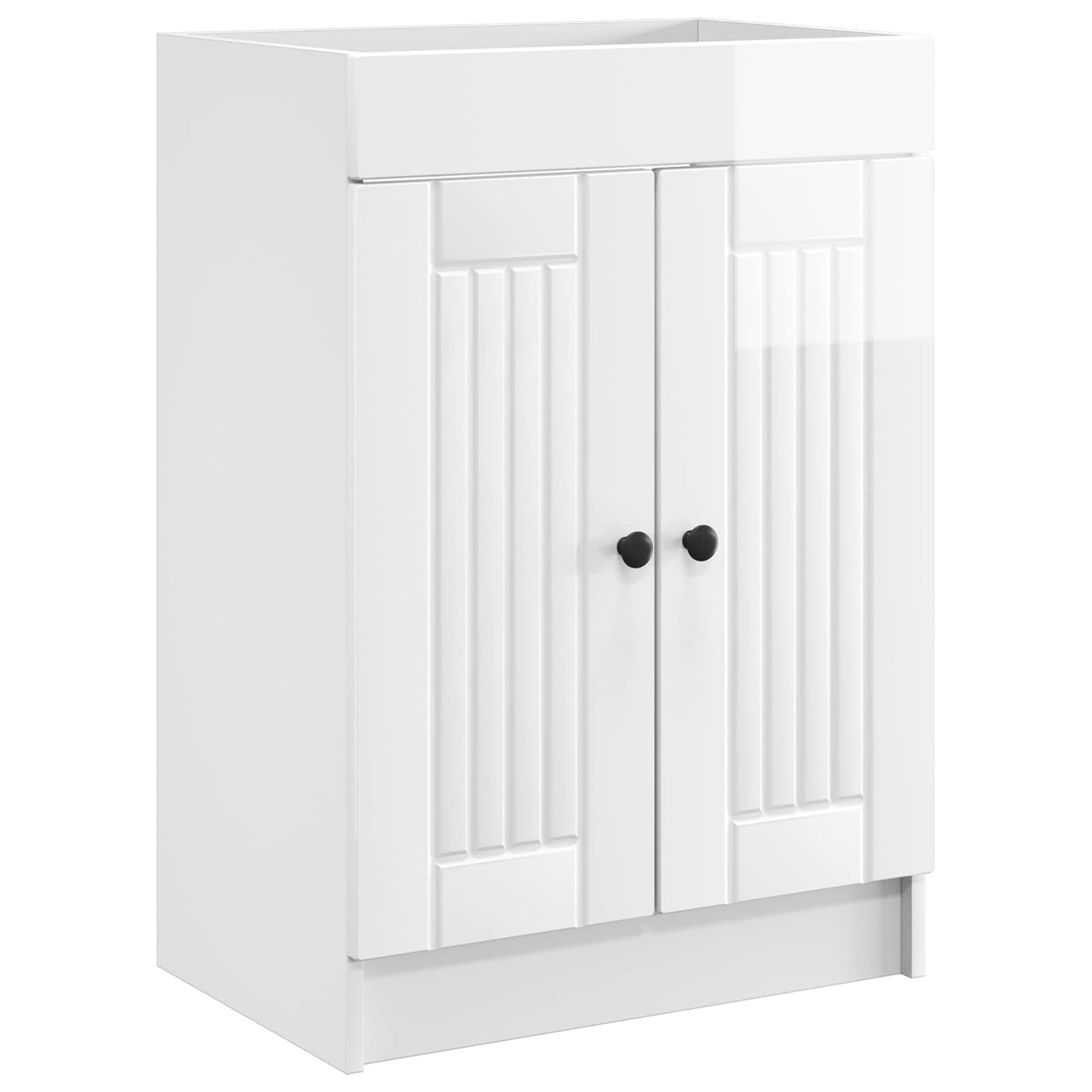 Bathroom Furniture Set High Gloss White 56 x 37.5 x 81 cm