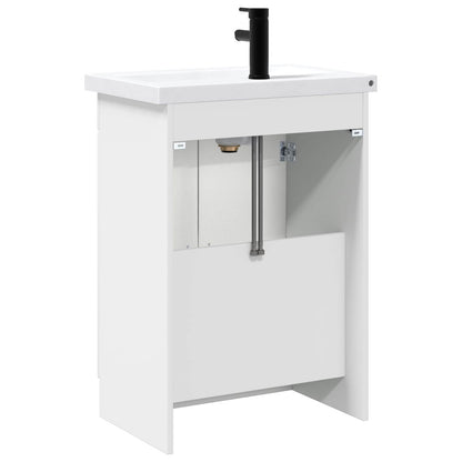 Bathroom Furniture Set High Gloss White 56 x 37.5 x 81 cm