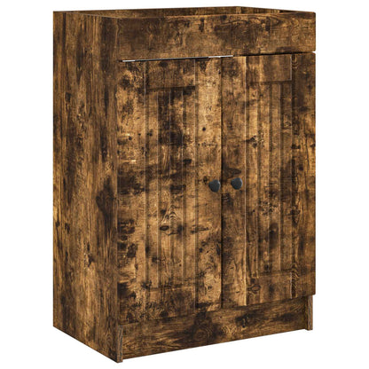 Bathroom Furniture Set Smoked Oak 56 x 37.5 x 81 cm