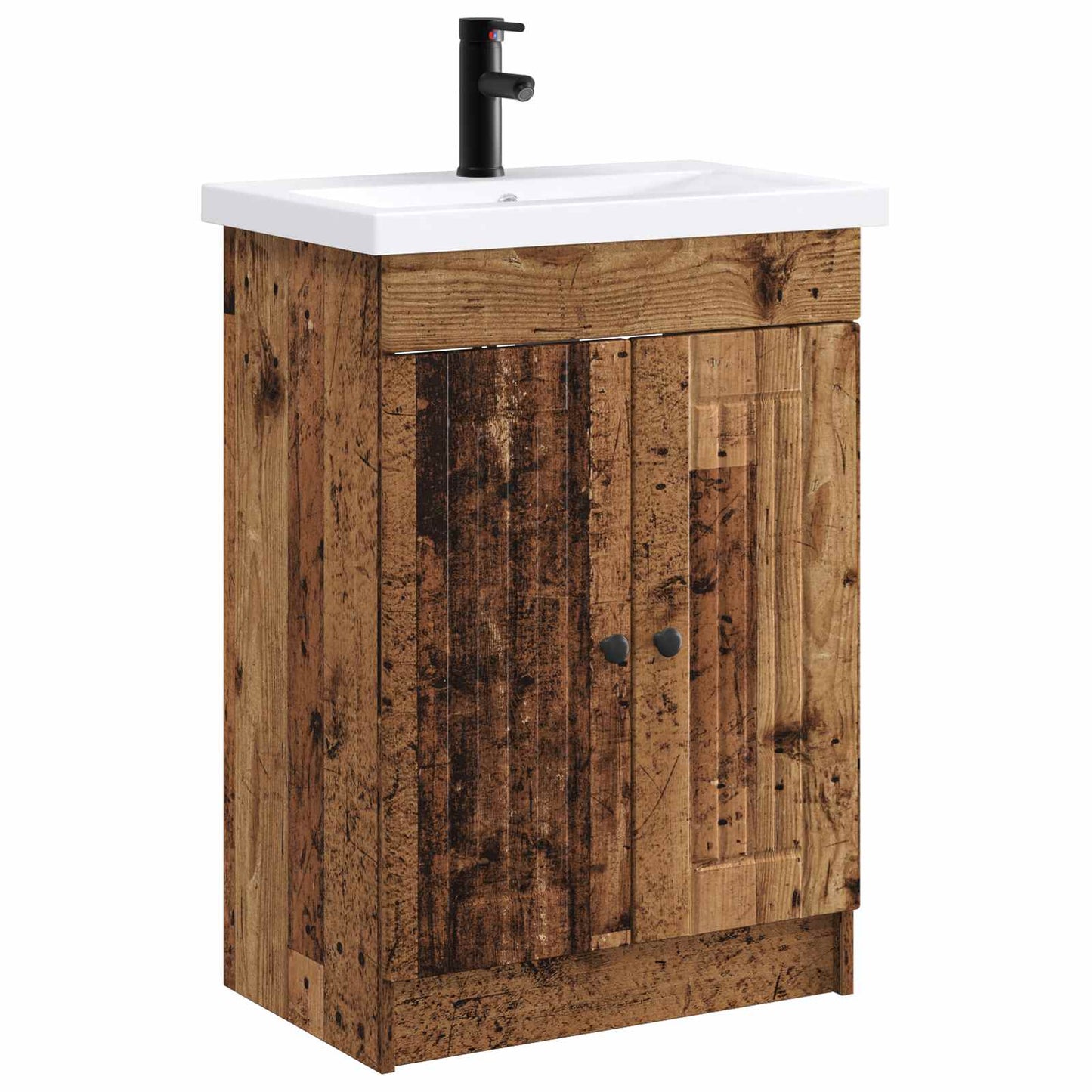 Bathroom Furniture Set Old Wood 56 x 37.5 x 81 cm
