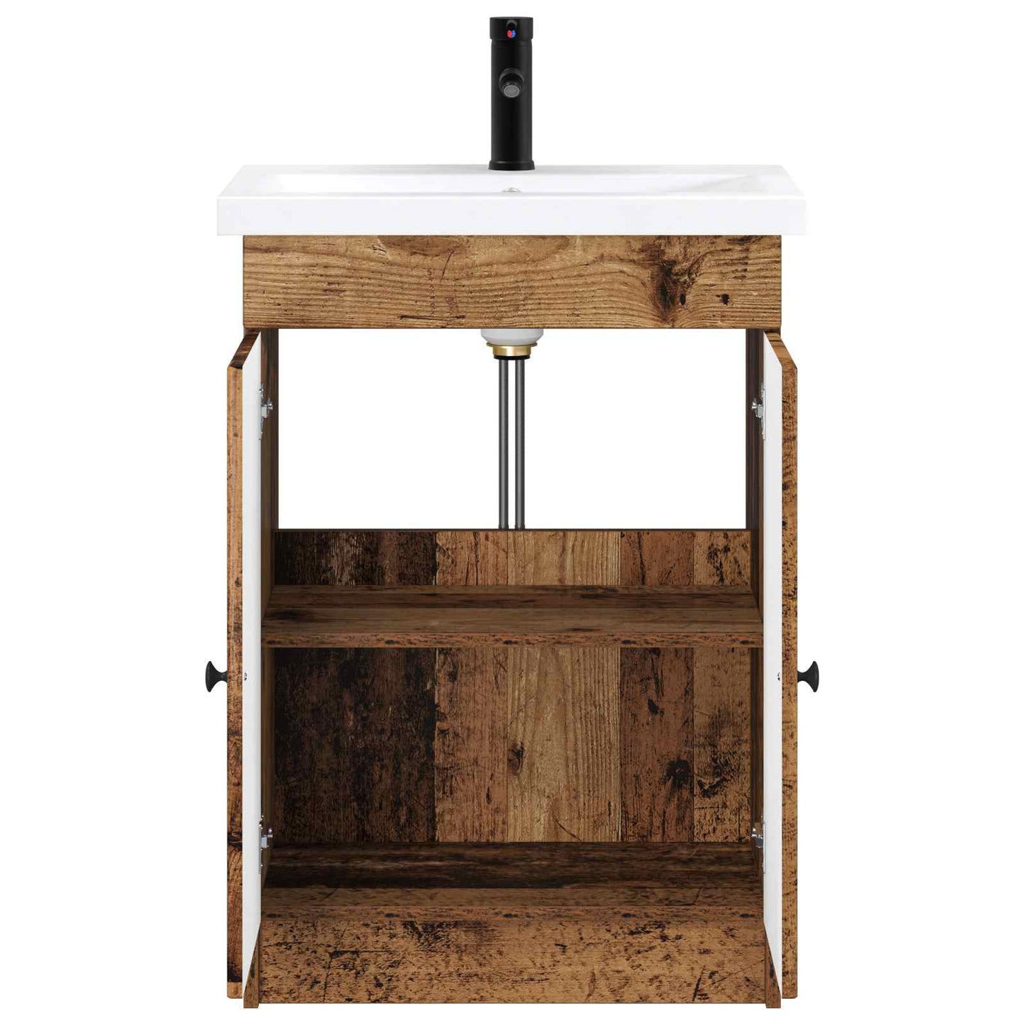 Bathroom Furniture Set Old Wood 56 x 37.5 x 81 cm