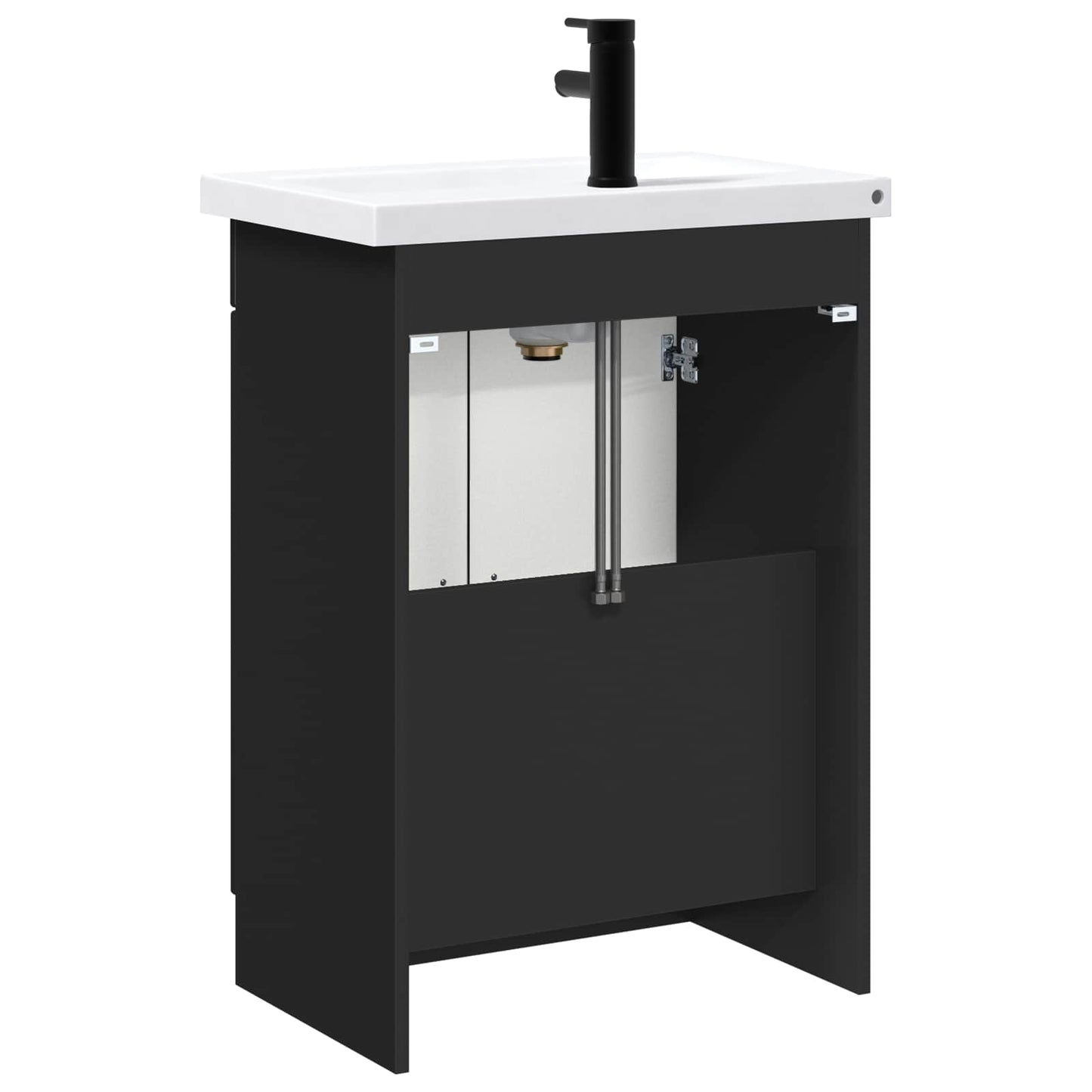 Bathroom Furniture Set Black 78.5 x 37.5 x 81 cm