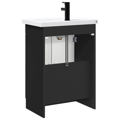 Bathroom Furniture Set Black 78.5 x 37.5 x 81 cm