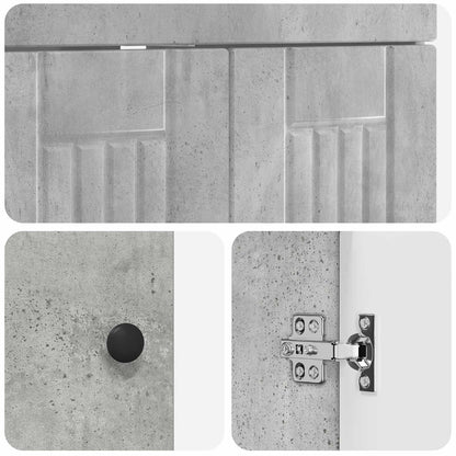 Bathroom Furniture Set Concrete Grey 78.5 x 37.5 x 81 cm