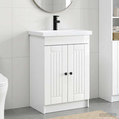 Bathroom Furniture Set High Gloss White 78.5 x 37.5 x 81 cm