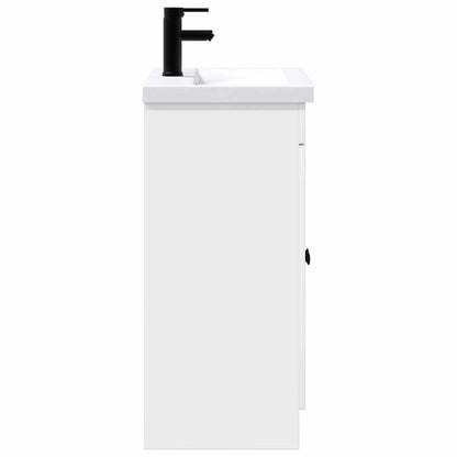Bathroom Furniture Set High Gloss White 78.5 x 37.5 x 81 cm