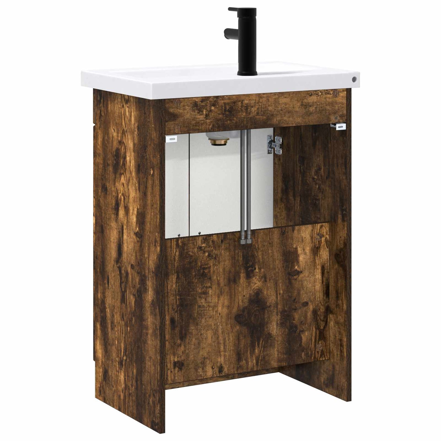 Bathroom Furniture Set Smoked Oak 78.5 x 37.5 x 81 cm