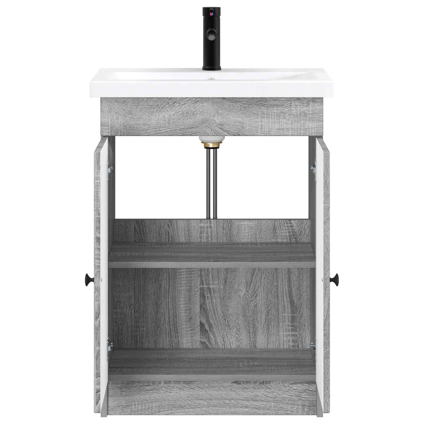Bathroom Furniture Set Grey Sonoma 78.5 x 37.5 x 81 cm