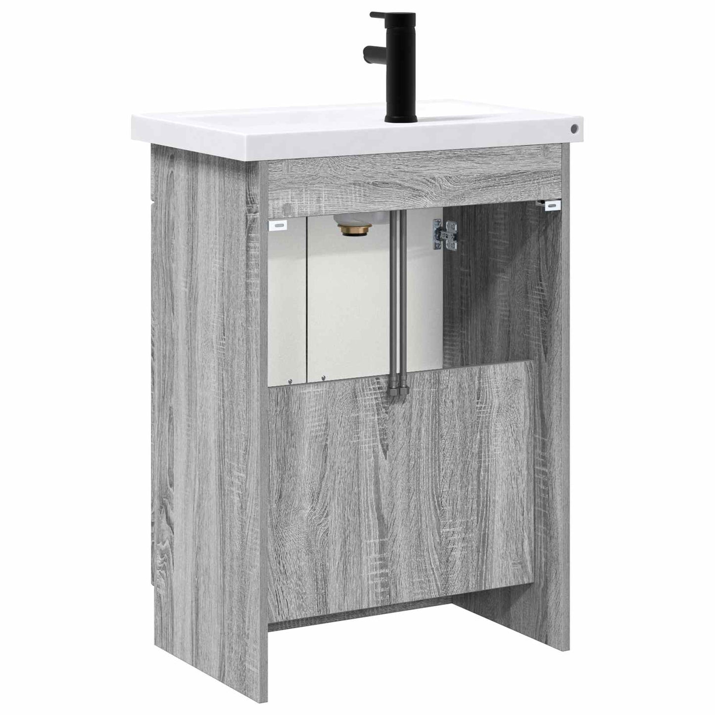 Bathroom Furniture Set Grey Sonoma 78.5 x 37.5 x 81 cm