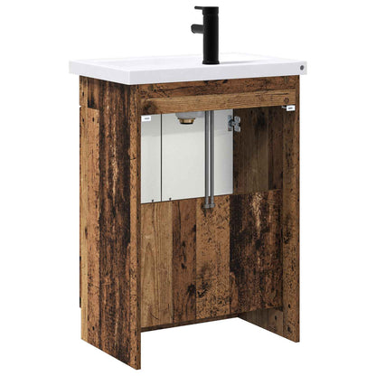 Bathroom Furniture Set Old Wood 78.5 x 37.5 x 81 cm
