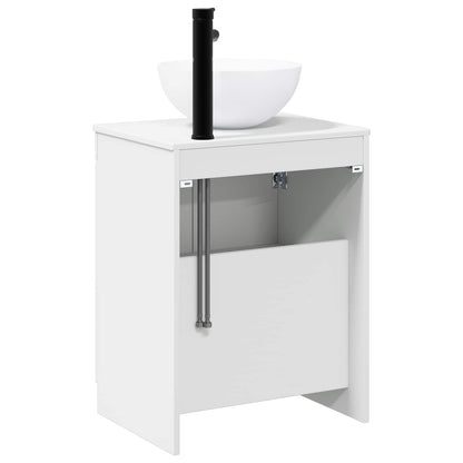 Bathroom Furniture Set White Engineered Wood