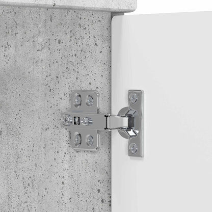 Bathroom Furniture Set Concrete Grey Engineered Wood