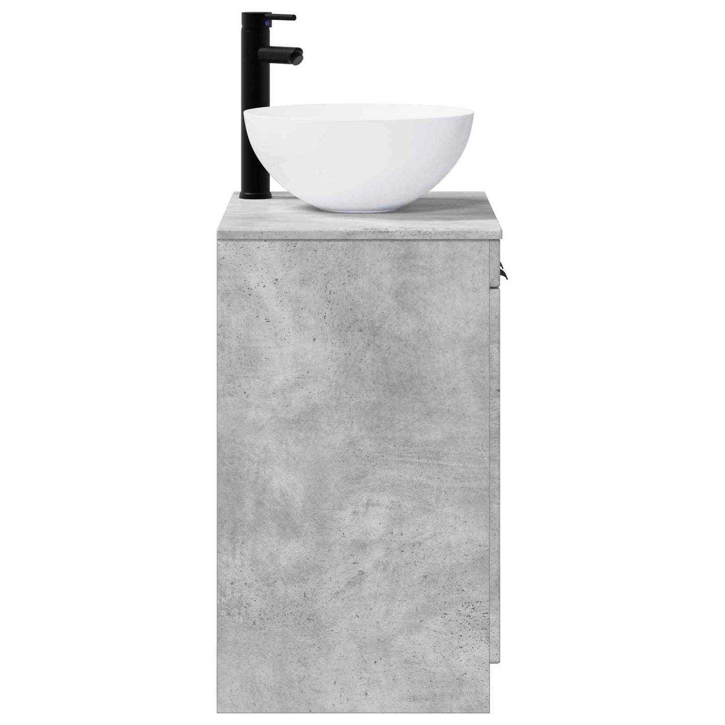 Bathroom Furniture Set Concrete Grey Engineered Wood