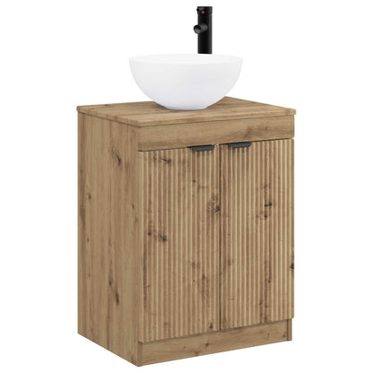 Bathroom Furniture Set Artisan Oak Engineered Wood
