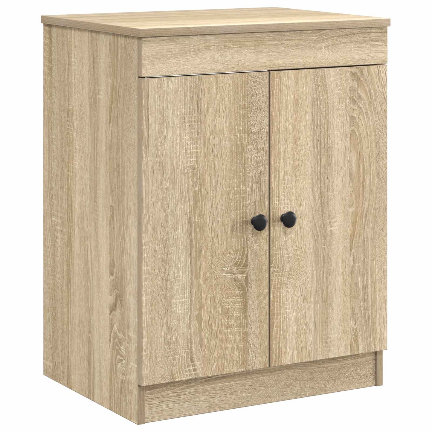 Bathroom Furniture Set Sonoma Oak Engineered Wood