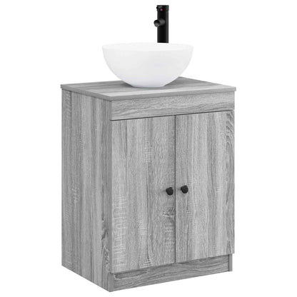 Bathroom Furniture Set Grey Sonoma Engineered Wood