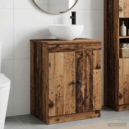 Bathroom Furniture Set Old Wood Engineered Wood