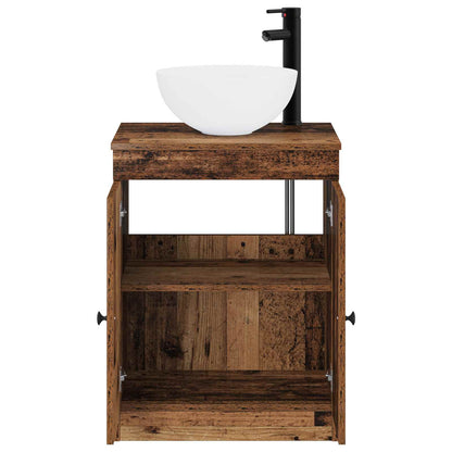 Bathroom Furniture Set Old Wood Engineered Wood