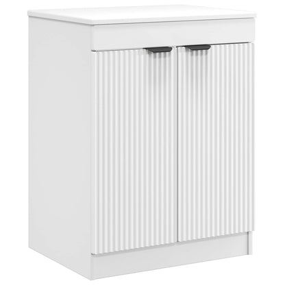 Bathroom Furniture Set White Engineered Wood