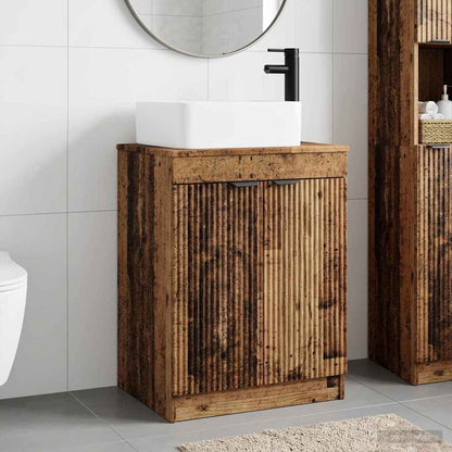 Bathroom Furniture Set Old Wood Engineered Wood