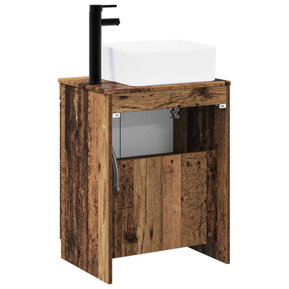 Bathroom Furniture Set Old Wood Engineered Wood