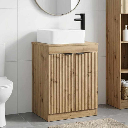 Bathroom Furniture Set Artisan Oak Engineered Wood