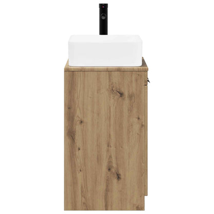 Bathroom Furniture Set Artisan Oak Engineered Wood