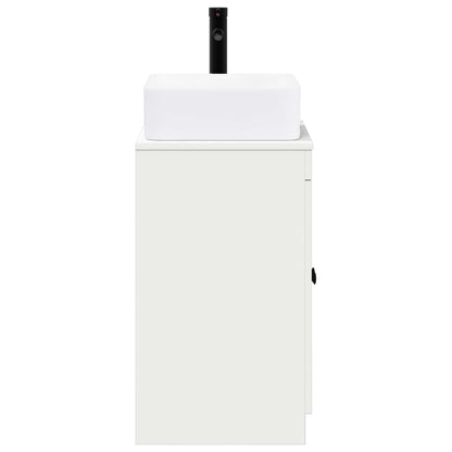 Bathroom Furniture Set White Engineered Wood