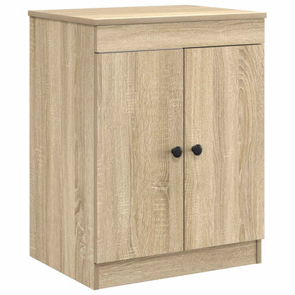 Bathroom Furniture Set Sonoma Oak Engineered Wood