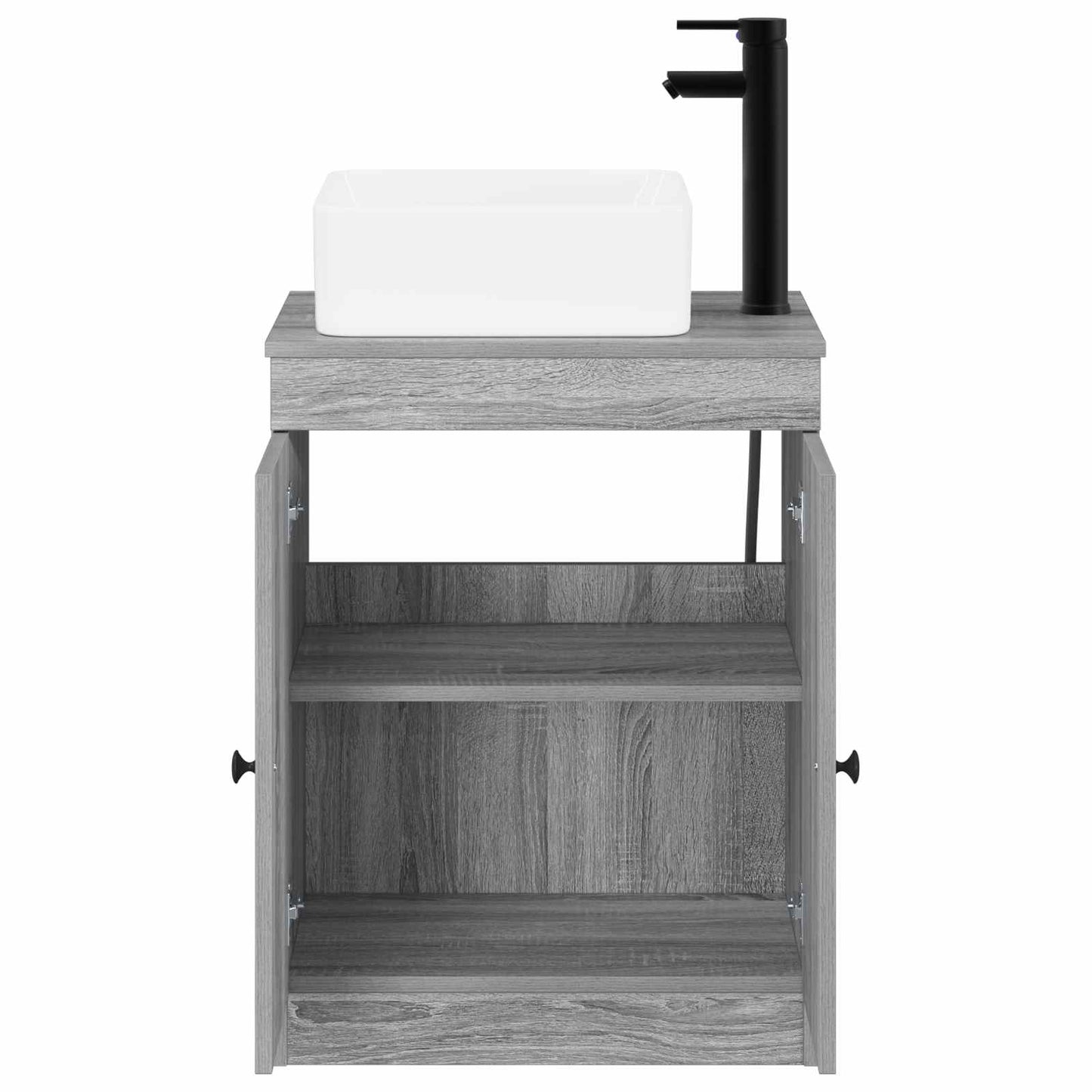 Bathroom Furniture Set Grey Sonoma Engineered Wood