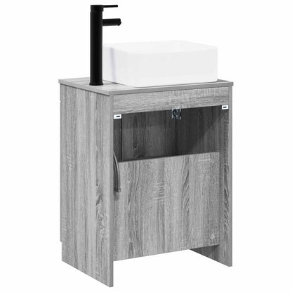 Bathroom Furniture Set Grey Sonoma Engineered Wood