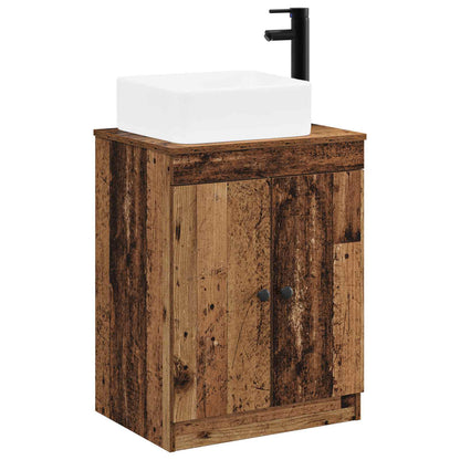 Bathroom Furniture Set Old Wood Engineered Wood