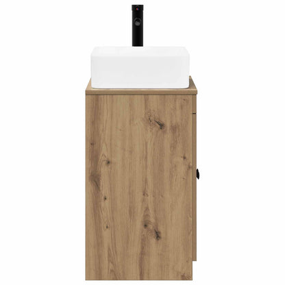 Bathroom Furniture Set Artisan Oak Engineered Wood