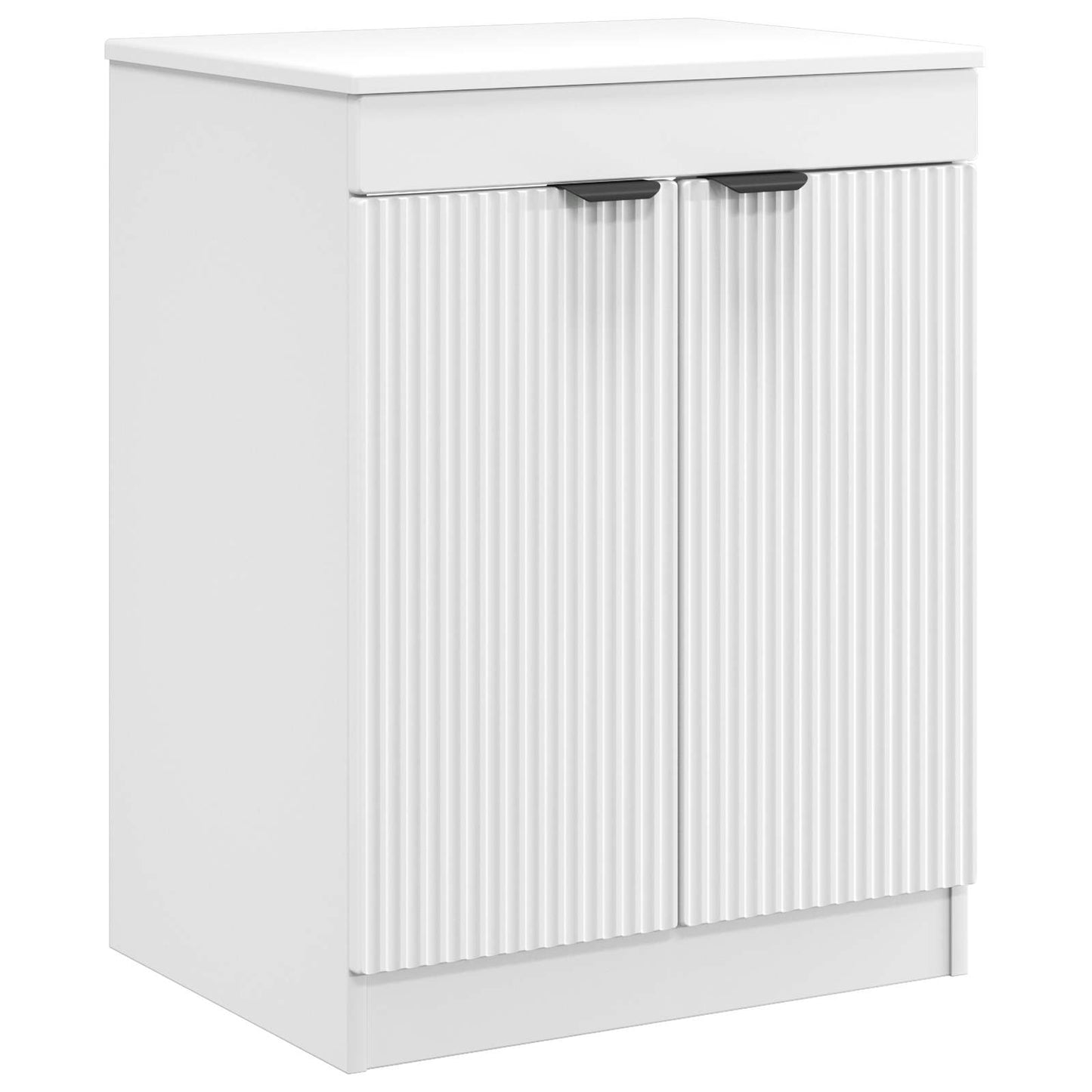 Bathroom Furniture Set White Engineered Wood