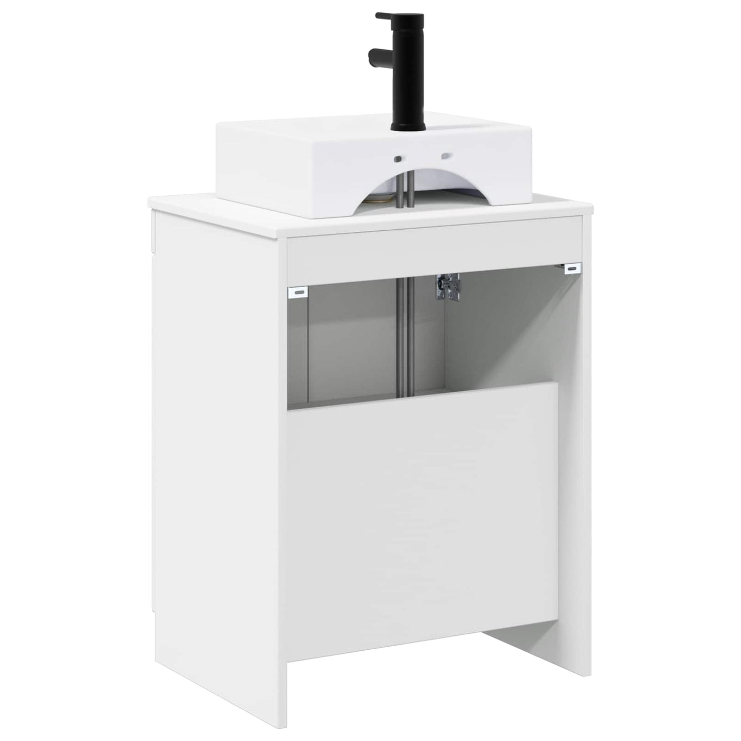 Bathroom Furniture Set White Engineered Wood