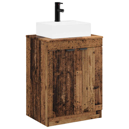 Bathroom Furniture Set Old Wood Engineered Wood