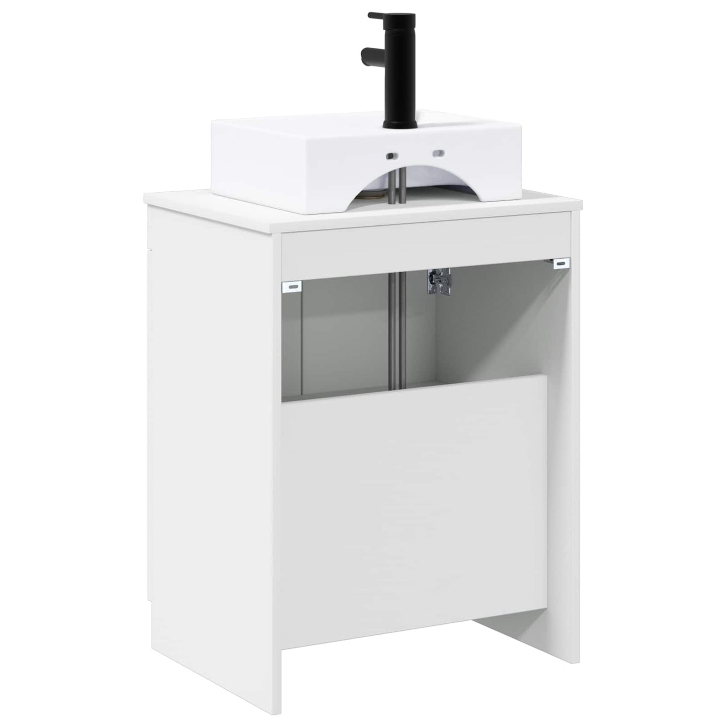Bathroom Furniture Set White Engineered Wood