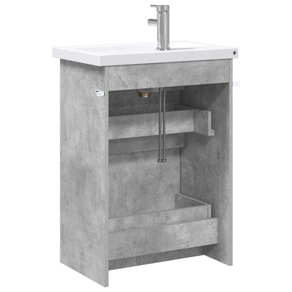 Bathroom Furniture Set Concrete Grey 61 x 40 x 84.5 cm
