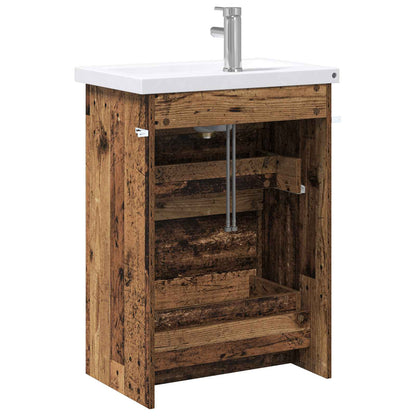 Bathroom Furniture Set Old Wood 61 x 40 x 84.5 cm
