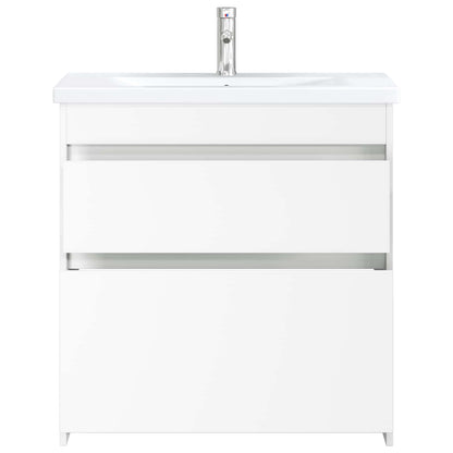 Bathroom Furniture Set White 81 x 40 x 84.5 cm Engineered Wood