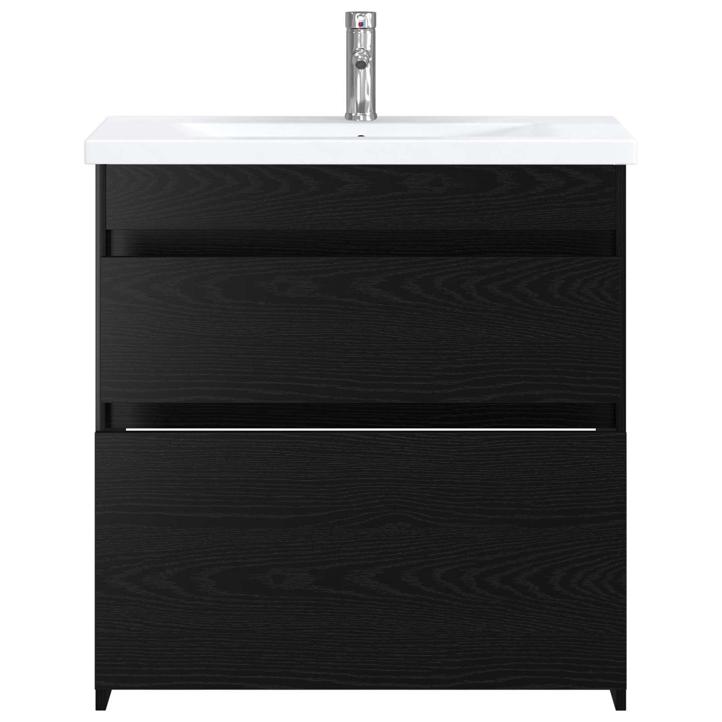 Bathroom Furniture Set Black Oak 81 x 40 x 84.5 cm