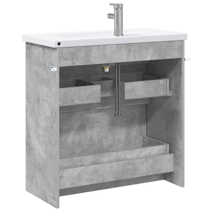Bathroom Furniture Set Concrete Grey 81 x 40 x 84.5 cm