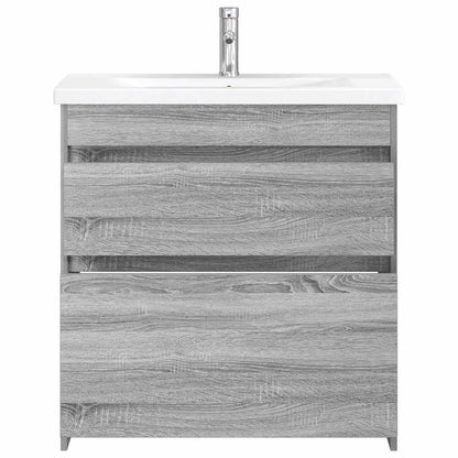 Bathroom Furniture Set Grey Sonoma 81 x 40 x 84.5 cm