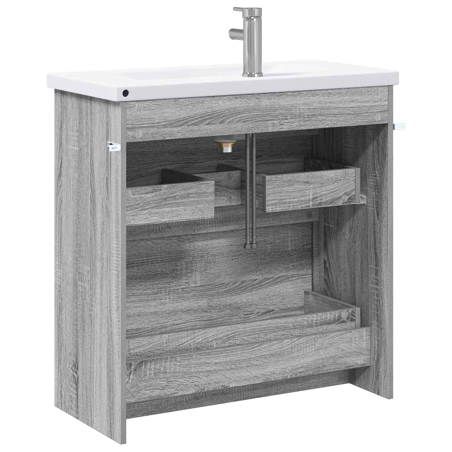 Bathroom Furniture Set Grey Sonoma 81 x 40 x 84.5 cm