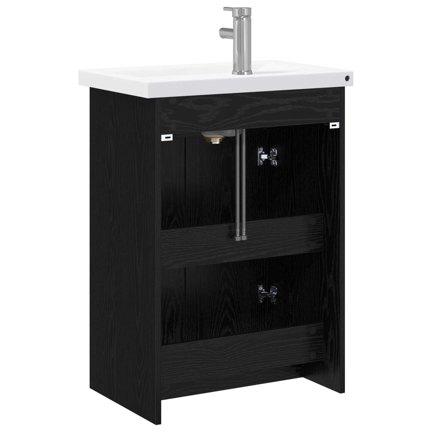 Bathroom Furniture Set Black Oak 61 x 40 x 84.5 cm
