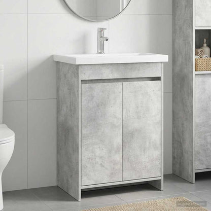 Bathroom Furniture Set Concrete Grey 61 x 40 x 84.5 cm